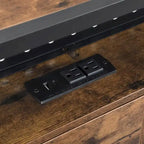 Cama Plataforma King Size Negra Marrón con Cabecero LED y Cajones de Almacenamiento, Capacidad para 2 personas
