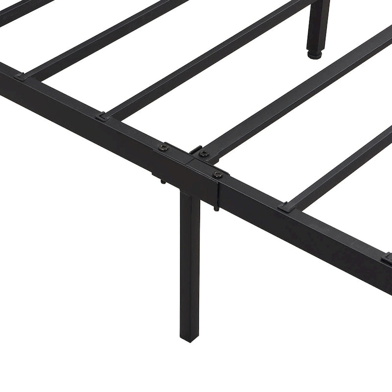 Cama Plataforma King Size Negra Marrón con Cabecero LED y Cajones de Almacenamiento, Capacidad para 2 personas
