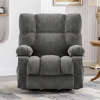 Sillón Reclinable Eléctrico con Calor y Masaje, Un Asiento, Azul / Marrón / Gris