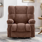 Sillón Reclinable Eléctrico con Calor y Masaje, Un Asiento, Azul / Marrón / Gris