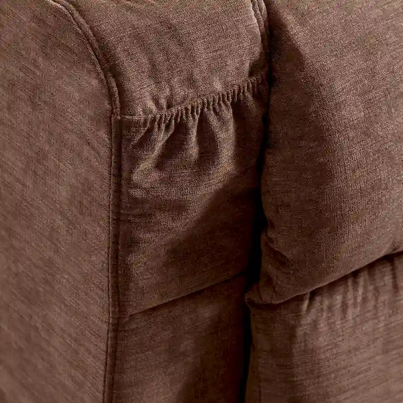 Sillón Reclinable Eléctrico con Calor y Masaje, Un Asiento, Azul / Marrón / Gris