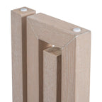 Mesa Consola de 150 cm, Natural/Negro, MDF + Chapa de Roble, Requiere Ensamblaje por 1 Persona, Recibidor y Sala de Estar