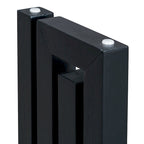 Mesa Consola de 150 cm, Natural/Negro, MDF + Chapa de Roble, Requiere Ensamblaje por 1 Persona, Recibidor y Sala de Estar