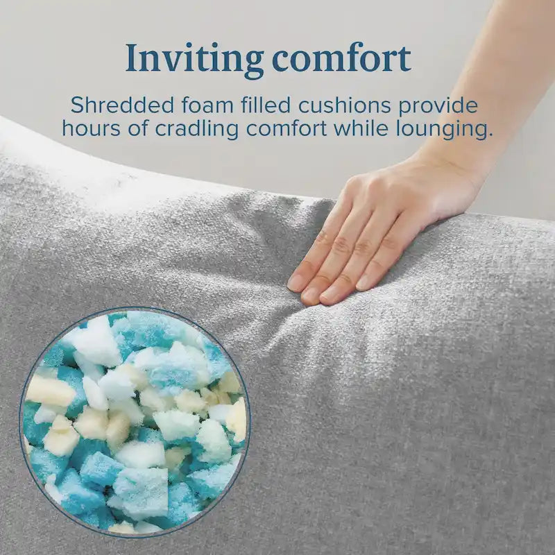 Sillón individual con reposabrazos metálico Light Grey / Navy / Black / Boucle / Oatmeal