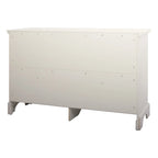 Cómoda de 6 cajones blanco antiguo, estilo rústico moderno, para 1 persona