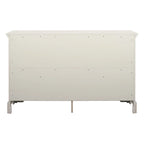 Cómoda de 6 cajones blanco antiguo, estilo rústico moderno, para 1 persona