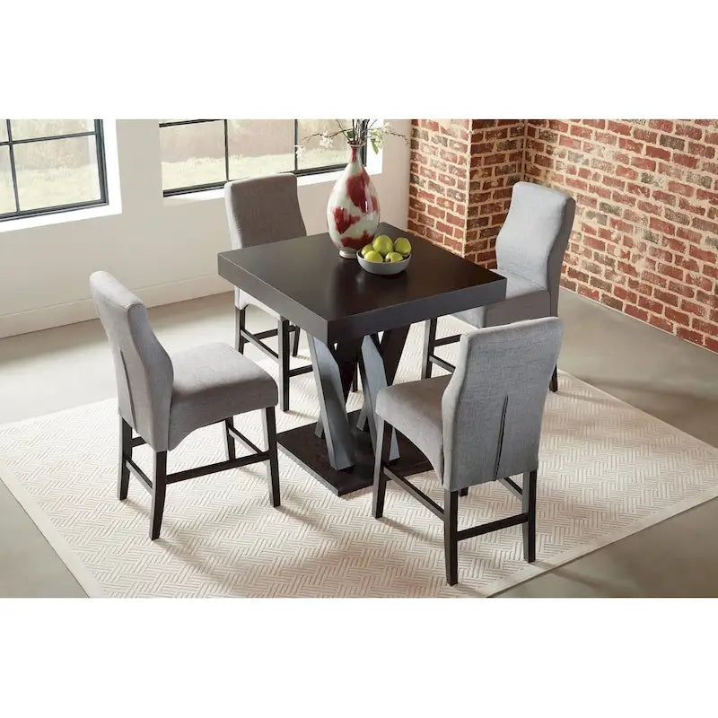 Mesa Alta Cuadrada, Capuchino, 2 a 4 Asientos