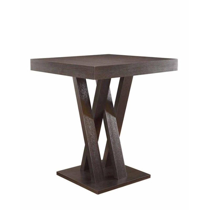 Mesa Alta Cuadrada, Capuchino, 2 a 4 Asientos