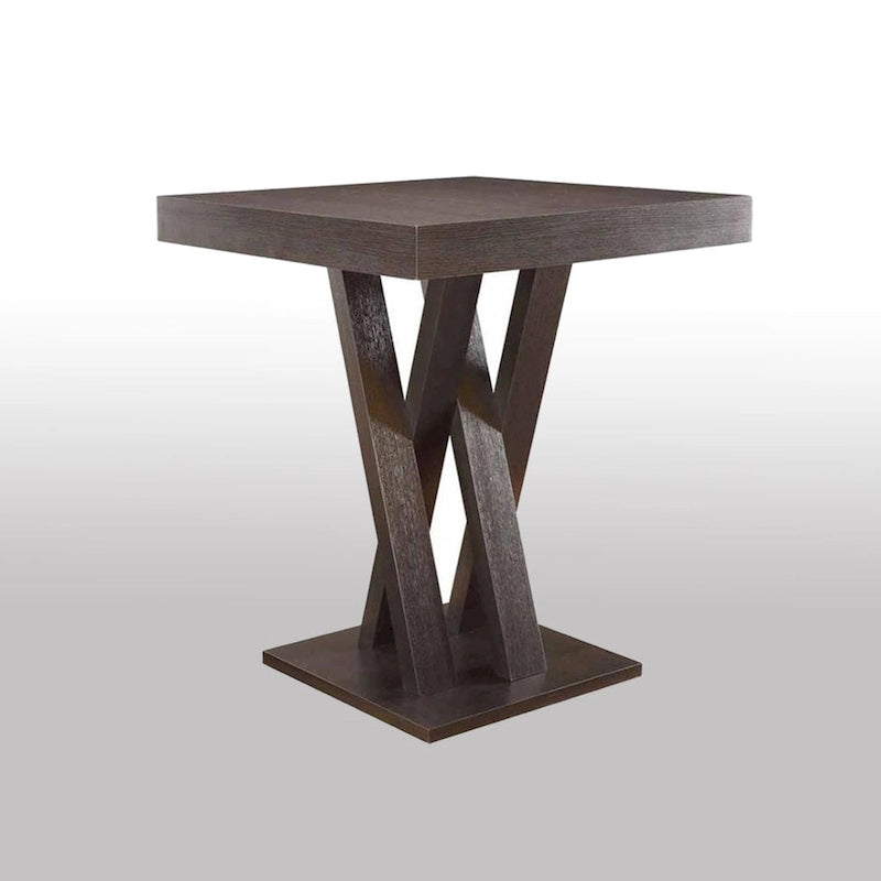 Mesa Alta Cuadrada, Capuchino, 2 a 4 Asientos