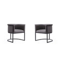 Silla de comedor de polipiel, estilo Art Decó, juego de 2 – Guijarro / Blanco / Marrón claro / Camel / Negro