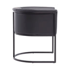Silla de comedor de polipiel, estilo Art Decó, juego de 2 – Guijarro / Blanco / Marrón claro / Camel / Negro