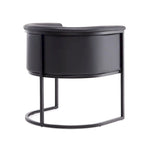 Silla de comedor de polipiel, estilo Art Decó, juego de 2 – Guijarro / Blanco / Marrón claro / Camel / Negro