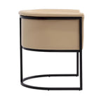 Silla de comedor de polipiel, estilo Art Decó, juego de 2 – Guijarro / Blanco / Marrón claro / Camel / Negro