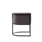 Silla de comedor de polipiel, estilo Art Decó, juego de 2 – Guijarro / Blanco / Marrón claro / Camel / Negro