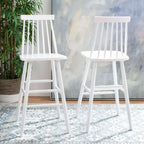SAFAVIEH Texie 30-In. Spindle Farmhouse Bar Stool (Set of 2) - 19.3 x 20.9 x 44.2 - 19Wx21Dx45H