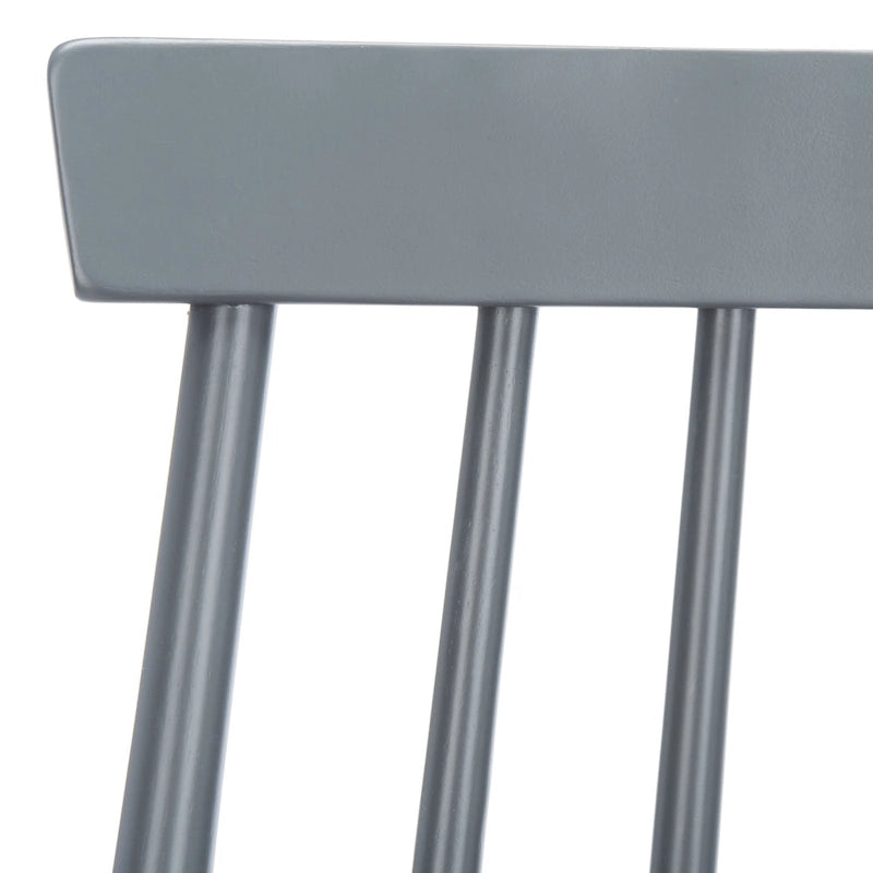 Taburete de bar Spindle Farmhouse en negro/gris/natural/blanco, juego de 2