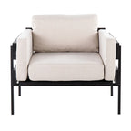 Sillón decorativo – Tela / Piel sintética, Madera y metal, Un solo asiento