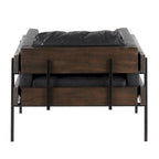 Sillón decorativo – Tela / Piel sintética, Madera y metal, Un solo asiento