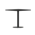 Juego de mesa de comedor cuadrada laminada de 2 piezas, para 2, negro/caoba/natural/nogal