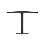 Juego de mesa de comedor cuadrada laminada de 2 piezas, para 2, negro/caoba/natural/nogal