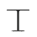Juego de mesa de comedor cuadrada laminada de 2 piezas, para 2, negro/caoba/natural/nogal