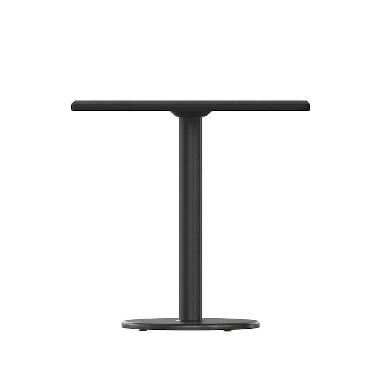 Juego de mesa de comedor cuadrada laminada de 2 piezas, para 2, negro/caoba/natural/nogal