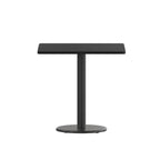 Juego de mesa de comedor cuadrada laminada de 2 piezas, para 2, negro/caoba/natural/nogal