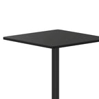 Juego de mesa de comedor cuadrada laminada de 2 piezas, para 2, negro/caoba/natural/nogal