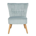 Sillón individual auxiliar de terciopelo de mediados de siglo color azul pizarra, rosa empolvado y malva