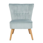 Sillón individual auxiliar de terciopelo de mediados de siglo color azul pizarra, rosa empolvado y malva