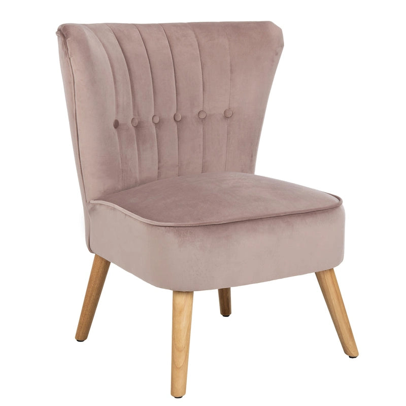 Sillón individual auxiliar de terciopelo de mediados de siglo color azul pizarra, rosa empolvado y malva