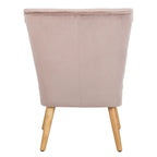 Sillón individual auxiliar de terciopelo de mediados de siglo color azul pizarra, rosa empolvado y malva