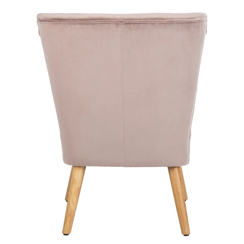 Sillón individual auxiliar de terciopelo de mediados de siglo color azul pizarra, rosa empolvado y malva