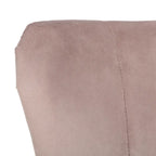 Sillón individual auxiliar de terciopelo de mediados de siglo color azul pizarra, rosa empolvado y malva