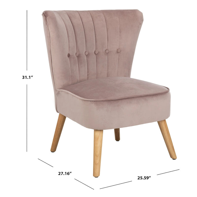 Sillón individual auxiliar de terciopelo de mediados de siglo color azul pizarra, rosa empolvado y malva