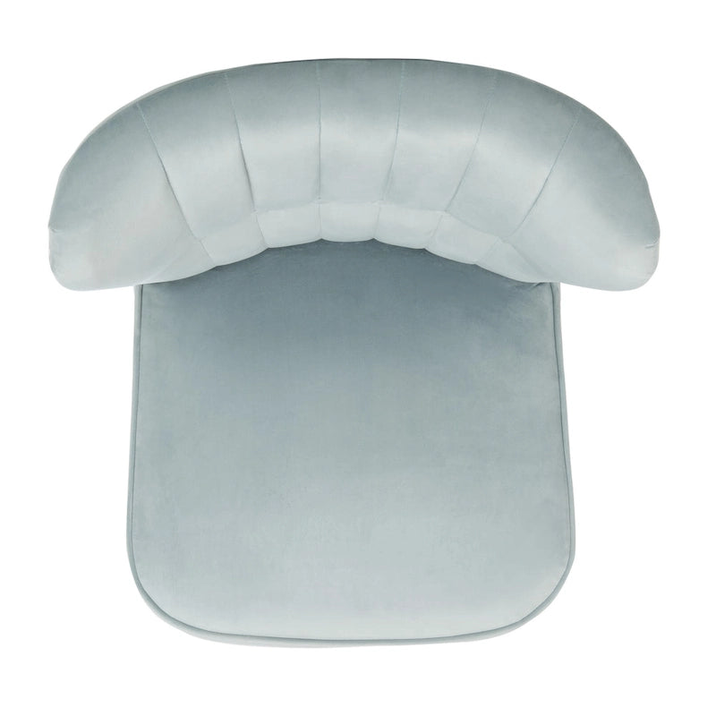 Sillón individual auxiliar de terciopelo de mediados de siglo color azul pizarra, rosa empolvado y malva