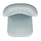 Sillón individual auxiliar de terciopelo de mediados de siglo color azul pizarra, rosa empolvado y malva