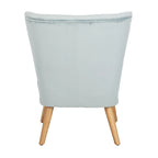 Sillón individual auxiliar de terciopelo de mediados de siglo color azul pizarra, rosa empolvado y malva