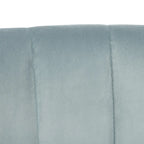 Sillón individual auxiliar de terciopelo de mediados de siglo color azul pizarra, rosa empolvado y malva