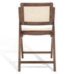 Silla de comedor plegable de ratán nogal/negro/blanco/natural (juego de 2)