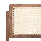 Silla de comedor plegable de ratán nogal/negro/blanco/natural (juego de 2)