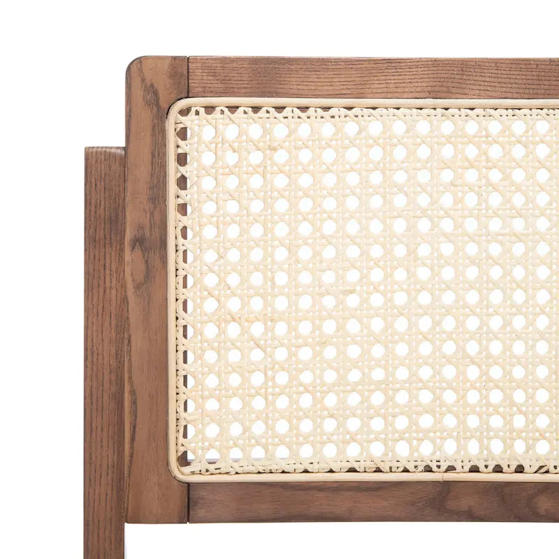 Silla de comedor plegable de ratán nogal/negro/blanco/natural (juego de 2)