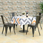 Silla de comedor de metal y madera de olmo, apilable, juego de 4