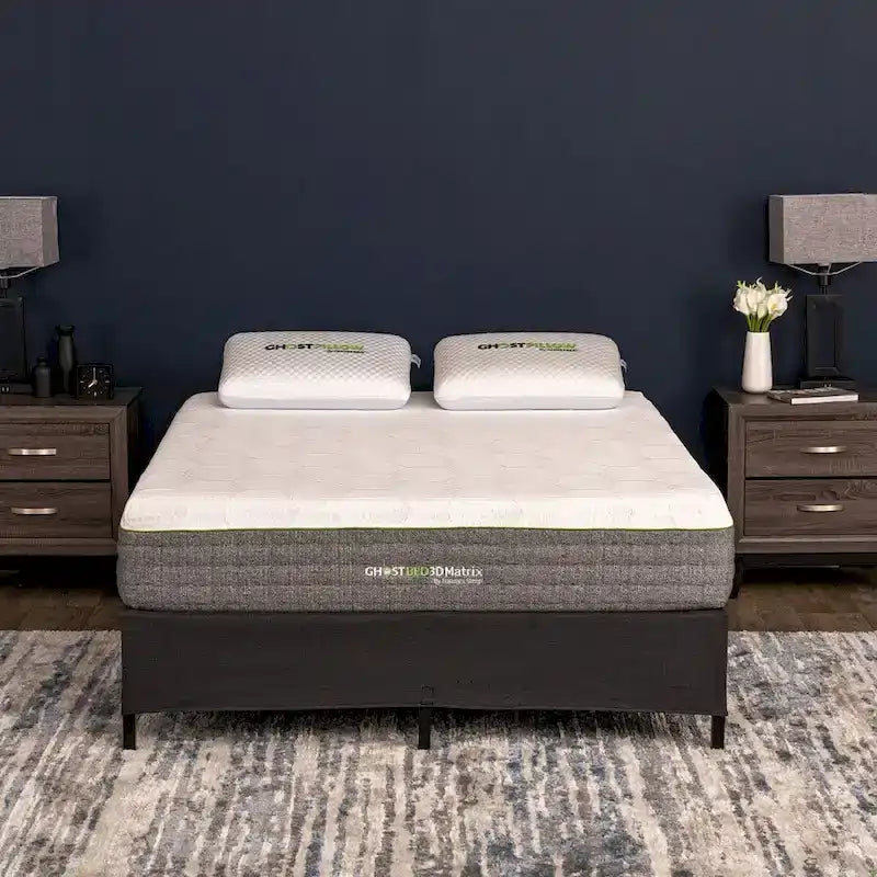 Base de cama de metal negro, montaje sin herramientas, 1-2 personas