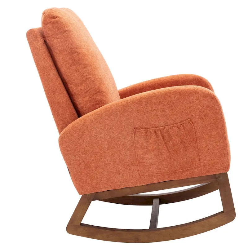 Mecedora de estilo moderno de mediados de siglo multicolor para 1 persona