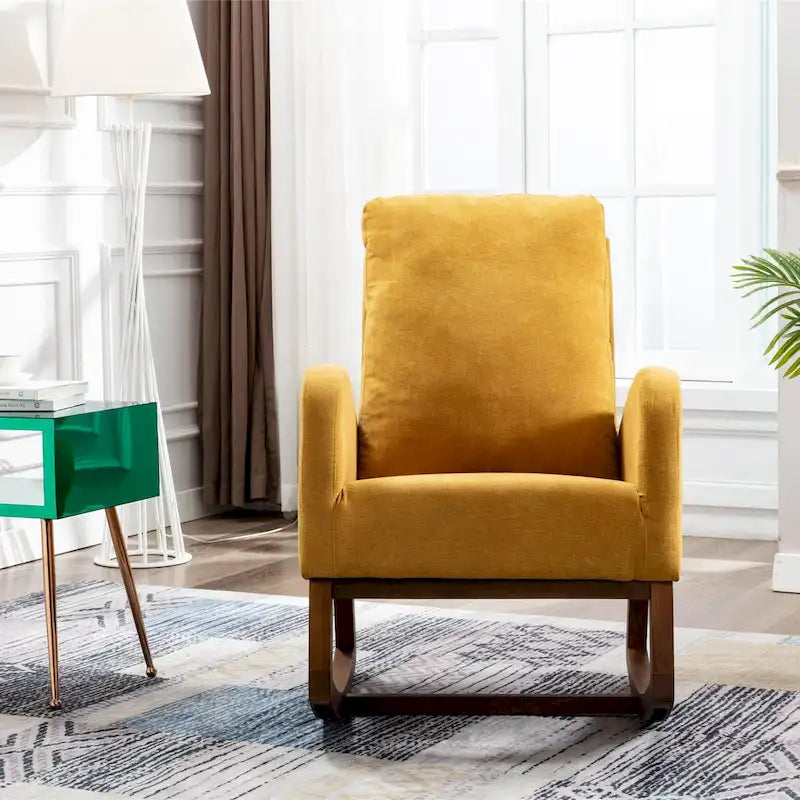 Mecedora de estilo moderno de mediados de siglo multicolor para 1 persona