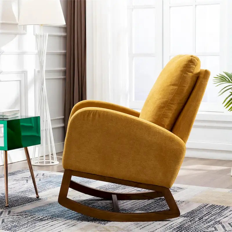 Mecedora de estilo moderno de mediados de siglo multicolor para 1 persona