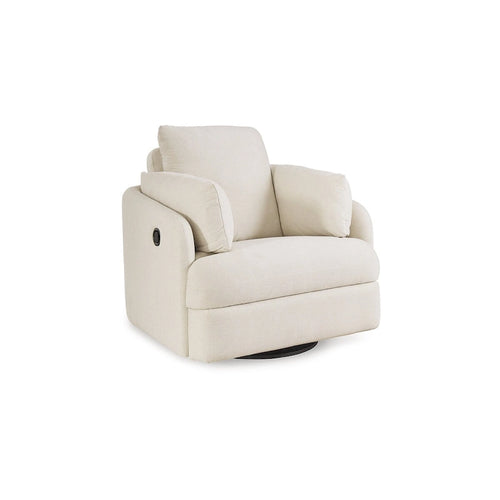 Reclinable giratorio individual beige/azul