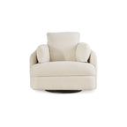 Reclinable giratorio individual beige/azul