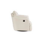 Reclinable giratorio individual beige/azul